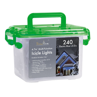 240 Ice White LED Multi Function Icicle Lights