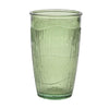 Recycled Glass Ribbed Tumbler Green