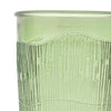 Recycled Glass Ribbed Tumbler Green