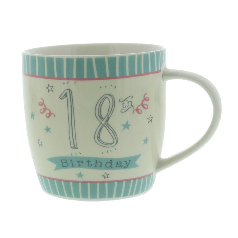 LOVE LIFE MUG  18TH BIRTHDAY