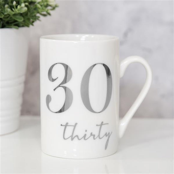 Milestone Ceramic Mug  30th