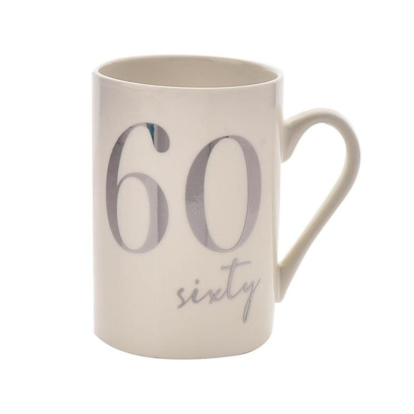 Milestones Porcelain Mug  60th Birthday