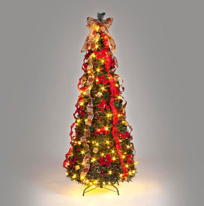 Snowtime 180cm Pop Up Decorated Christmas Tree