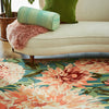 Harlequin Dahlia Rug Coral Wilderness