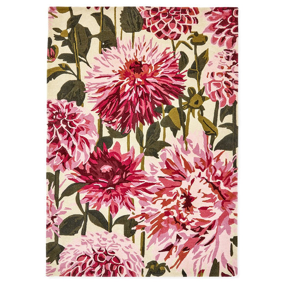 Harlequin Dahlia Rug Fuchsia Palm