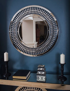 Crystal Console Table and Crystal Mirror
