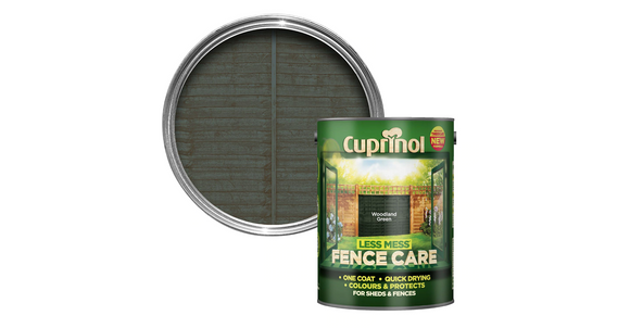 Cuprinol Less Mess Fence Care   Woodland Green