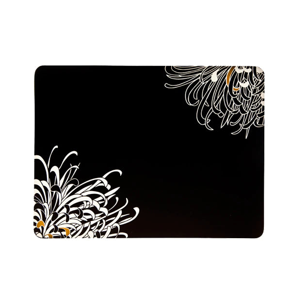 Monsoon Chrysanthemum Charcoal 4x Placemats