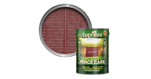 Cuprinol Less Mess Fence Care   Autumn Red