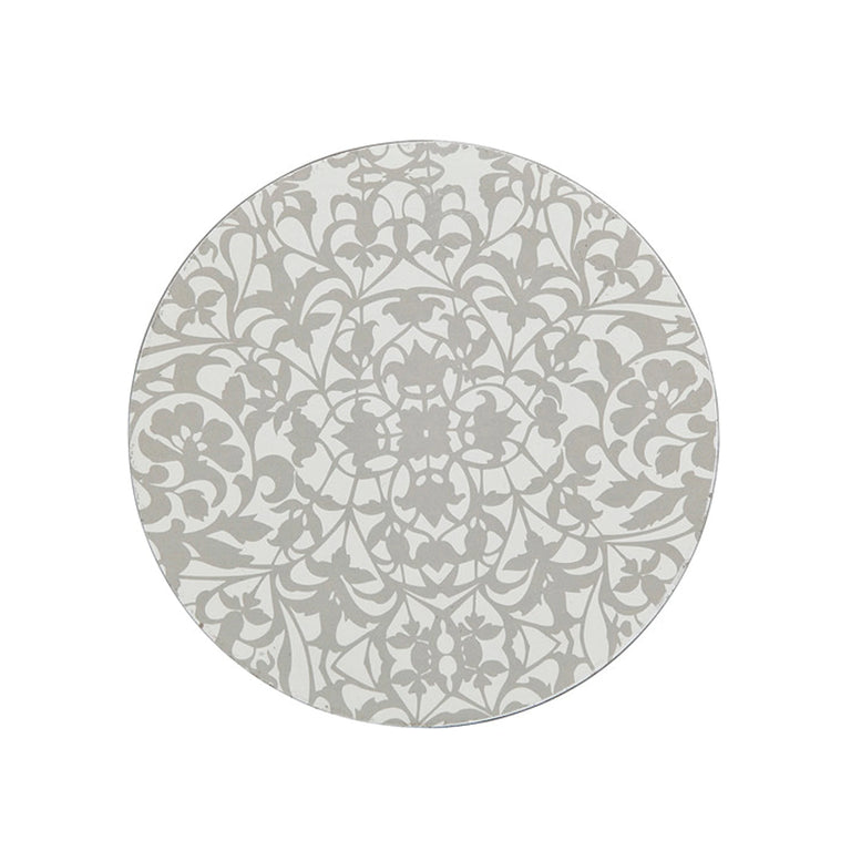 Denby Monsoon Filigree Silver Round Coaster Set of 4