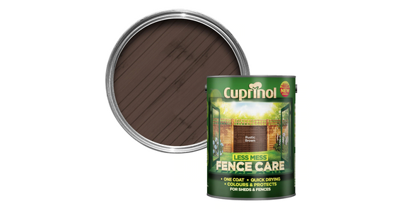 Cuprinol Less Mess Fence Care   Rustic Brown