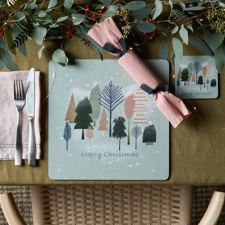 Denby Christmas Trees Square Placemats Set Of 6
