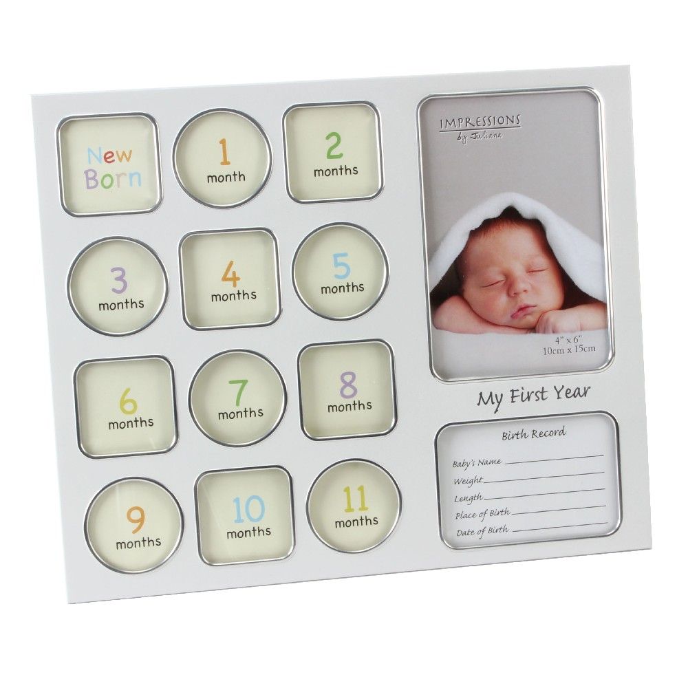 Celebrations My First Year Multi Aperture Photo Frame - Default Title ...