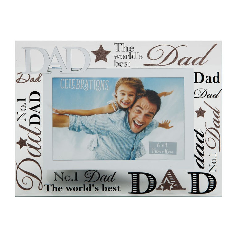 Glass Photo Frame  Dad