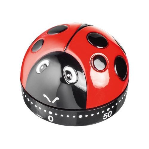 Judge Ladybird Kitchen Timer – 60 Minute Wind-Up Mechanical Timer for Baking/Cooking Use