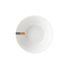 Milano White Porcelain Cereal Bowl for Dining with label