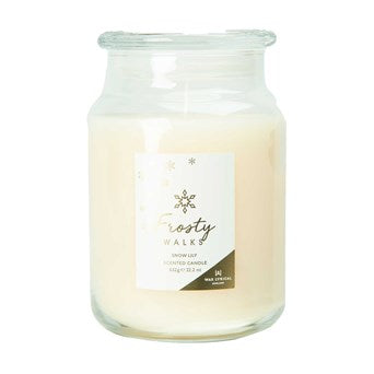 Frosty Walks Candle Glass