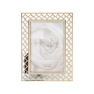 Impressions Lattice Cut Metal Photo Frame
