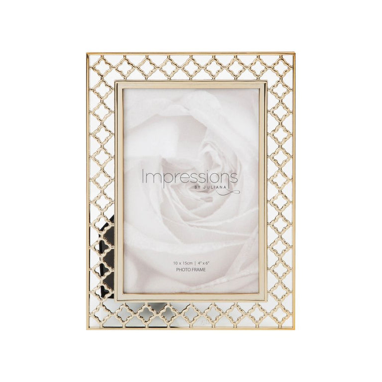 Impressions Lattice Cut Metal Photo Frame