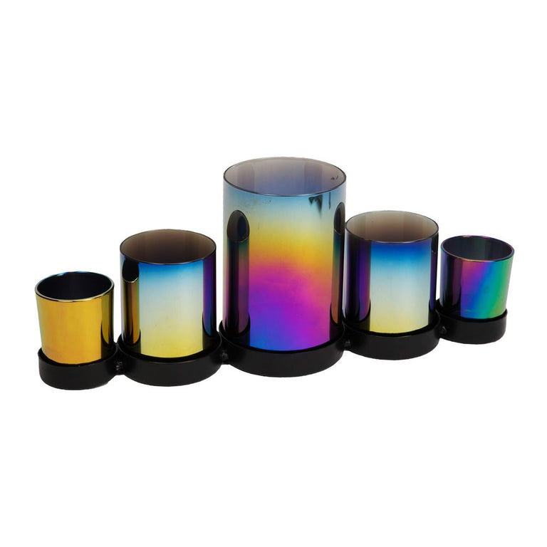 5 Glass Tealight Holder