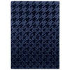 Ted Baker Houndstooth Rug Dark Blue