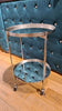 Antique Mirrored Side Table With Wheels