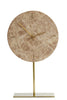 Moreno Brown Marble Clock On Base
