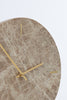 Moreno Brown Marble Clock On Base