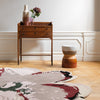 Brink & Campman Ted Baker Shaped Magnolia Rug Burgundy