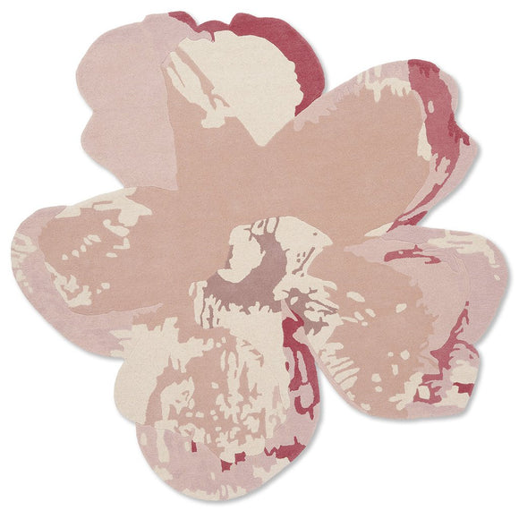 Ted Baker Shaped Magnolia Rug Light Pink