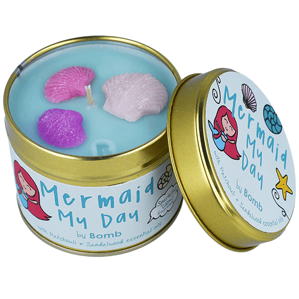 Mermaid My Day Scent Stories Tin Candle
