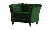 Newport 1 Seater Chair Green Velvet