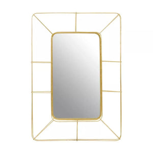 Yaxa Wall Mirror Faux Gold Foil