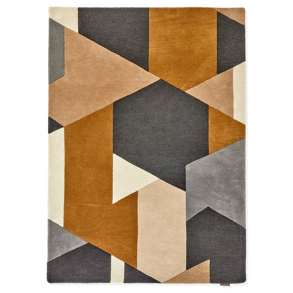 Harlequin Popova Rug Caramel Slate Shell