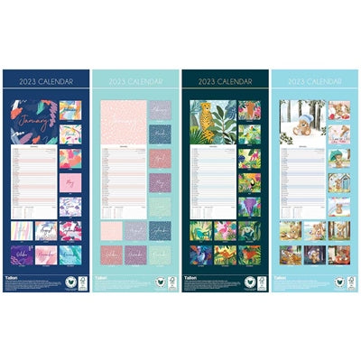 Calendar Super Slim Botanical Butterflies