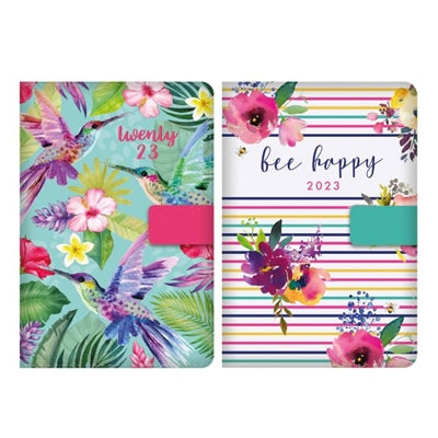 Diary Organiser A5 Step Index DAP Floral