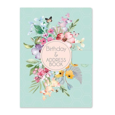 A5 Address & Birthday Book- Pastel Satin