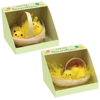 Easter Chicks in Basket Assorted