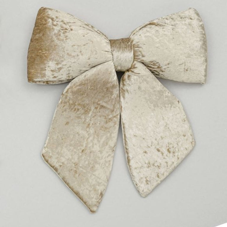 48CM Plush Bow Decoration Beige