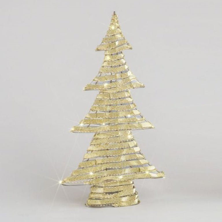 60CM Fabric Christmas Tree Ornament with Led