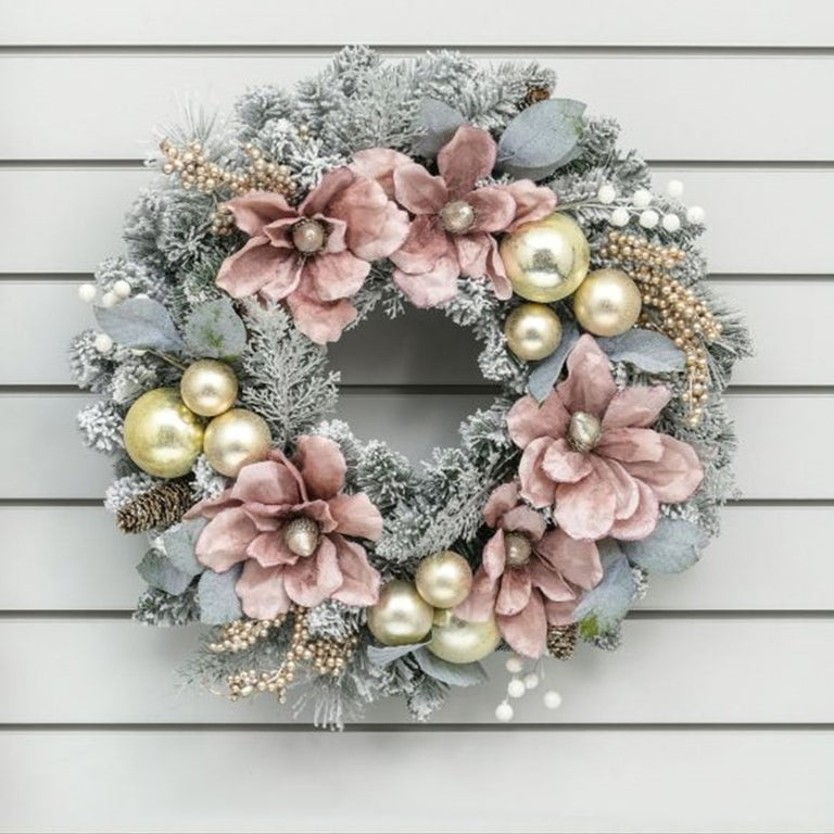 60CM Rose Magnolia Wreath