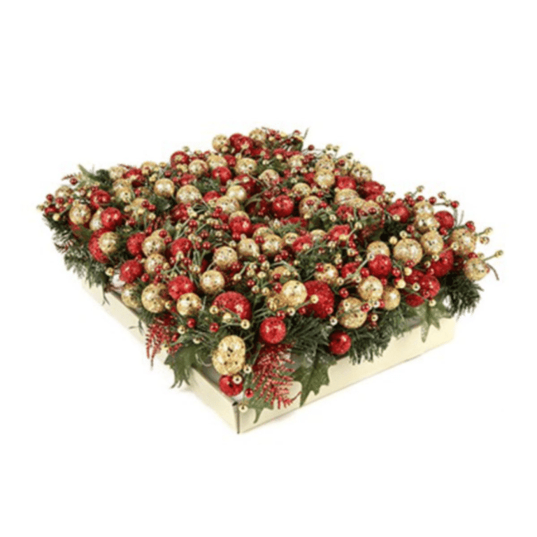 Red And Gold Glitter Ball Pick