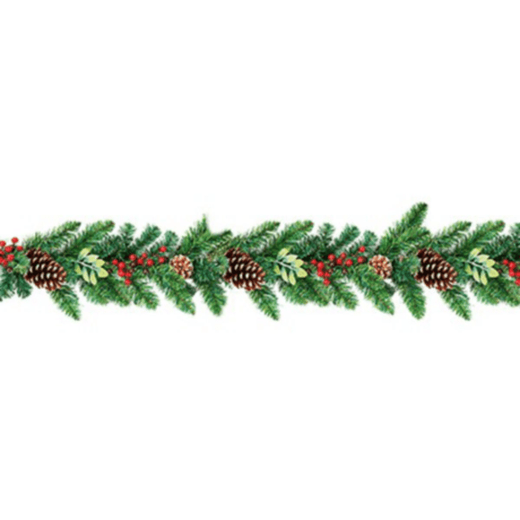 18M BERRY AND CONE GARLAND