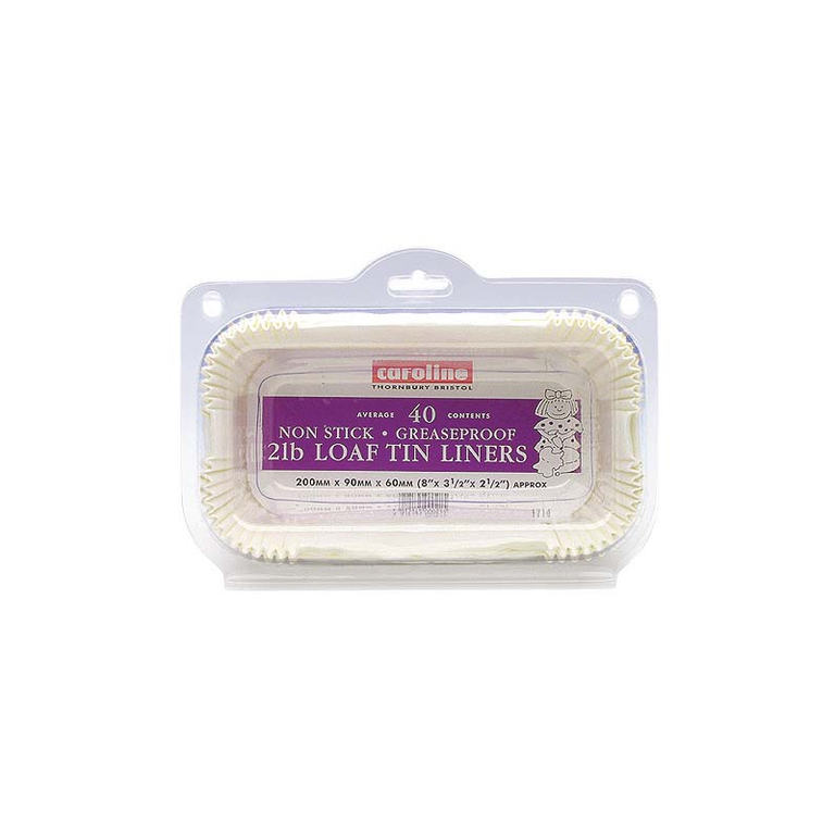 Loaf Tin Liner 2lb 40 Pack