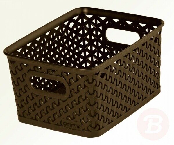 Curver Nest Rattan Basket Dark Brown