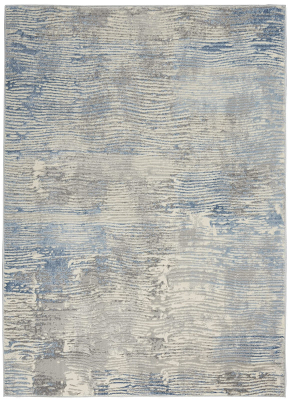 Solace Rug 01 Ivory Grey Blue