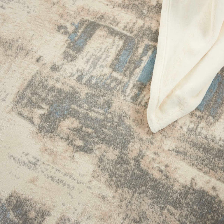 Nourison Solace Rug 07 Ivory Grey Blue