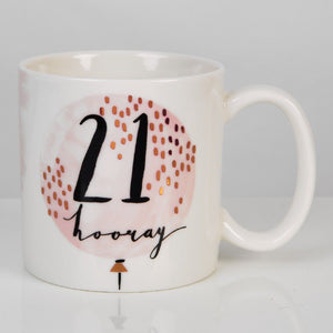 Ceramic Female 21 Birthday Mug