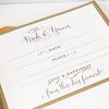 Gold Foil Our Wedding Guest Book