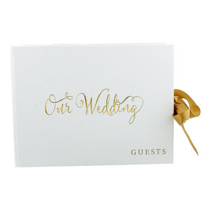 Gold Foil Our Wedding Guest Book